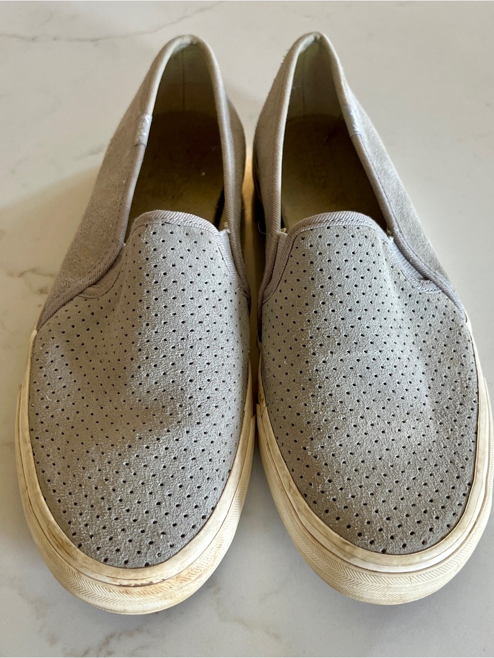 Keds Double Decker Gray Suede Slip On Sneakers Womens 7.5
